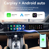 Lecteur DVD de voiture double écran 12,3 pouces, autoradio Android, écran tactile, navigation GPS, CarPlay pour Porsche Cayenne 2010-2017