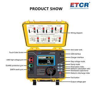 เครื่องวัดความต้านทานฉนวนกันความร้อน HV ดิจิทัลแรงดันสูงใหม่ ETCR3520 - Product Image 6