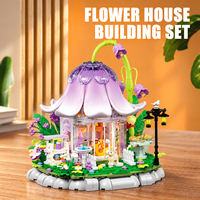 Ensemble de construction de maison de fleurs EPT Wholesale 661 pièces, ensemble de blocs de construction de chalet de jardin