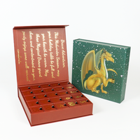 Boîtes de calendrier de l'avent de Noël au design nouveau, 12 jours, personnalisées, 24 jours, compte à rebours, réutilisables, boîte de calendrier de l'avent à bougies personnalisée