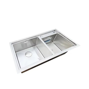 Évier de cuisine OEM fait main en acier inoxydable, cuve profonde simple, prix usine - Product Image 1