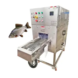 Nuevo removedor de escamas de pescado eléctrico con corte de limpieza de tapas Máquina de eliminación de entrañas de viscera semiautomática para escamas de pescado - Product Image 2