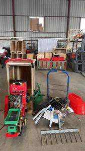 آلة حرث صغيرة PFSN-WG-05 تعمل بالديزل رباعية الأشواط بقوة 5-12 حصان وعرض حرث 30 سم متعددة الأغراض باللون الأحمر - Product Image 4