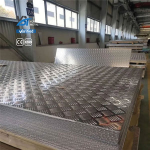 工厂批发0.4毫米0.5毫米1毫米格纹铝板5052 5083 6083 7075 6061 T6压纹铝板 - Product Image 2