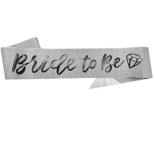 Écharpe professionnelle pour future mariée pour enterrement de vie de jeune fille, rose vif, avec inscription « I Found My Lover », en satin, décorations - Product Image 4