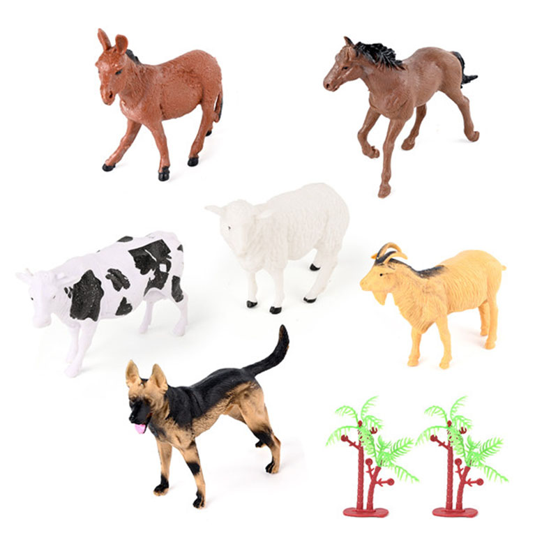 Wholesale Small Plastic Farm Animal Toys Fun Learning