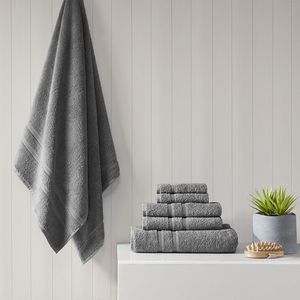 Juego de toallas de baño Db Luxury de 6 piezas, 100% algodón turco, bordado jacquard, secado rápido, para el hogar, hotel, baño - Product Image 3