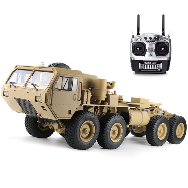 NEW HOSHI HG-P802 PRO RC Truck Lights Sound 1/12 2.4G M983 739mm Rc Car US Army Toys 8X8 Tractor Truck No Battery & Charger