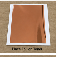 Rouleau de feuille de cuivre pour imprimante laser, pour machine de laminage à froid, cartes de vœux, invitations, logos