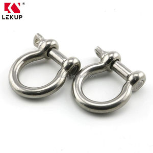 Manille à arceau robuste en acier inoxydable 304 antirouille, 3/8 pouce (10 mm), boucle <span class=keywords><strong>de</strong></span> chaîne, <span class=keywords><strong>pince</strong></span> <span class=keywords><strong>de</strong></span> levage pour bateau et usage domestique - Product Image 2