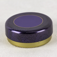 Boîte ronde en métal pour thé, cylindrique haute, motif Paisley, magenta, impression personnalisée, pour biscuits, gâteaux, bonbons, vente en gros, OEM
