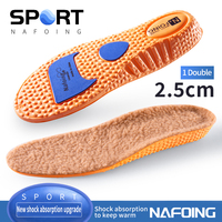 Semelles intérieures de sport massantes en velours rembourrées à température constante pour un confort optimal, unisexe, rehaussantes