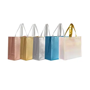 Рынок продуктовый полипропиленовый нетканый материал ультразвуковой Фабричный оптовый логотип фирменные сумки для покупок tote