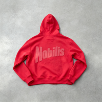 Sweat-shirt à capuche court personnalisé en molleton épais 400 g/m² avec logo imprimé en relief 3D, style streetwear oversize pour homme