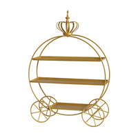Présentoir à Gâteaux de Mariage Rond en Fer Forgé Style Européen, Réglable, pour Table de Desserts et Plateau de Présentation de Thé et Desserts – Vente Directe