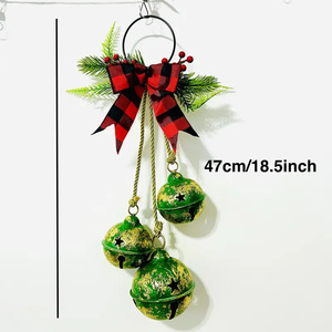 Bell-shaped Retro Bow Bells, Hemp Rope Bell <b>Door</b> Hanging, Garland Rattan <b>Decoration</b>, a Variety of Colors to Choose From. - Product Image 6