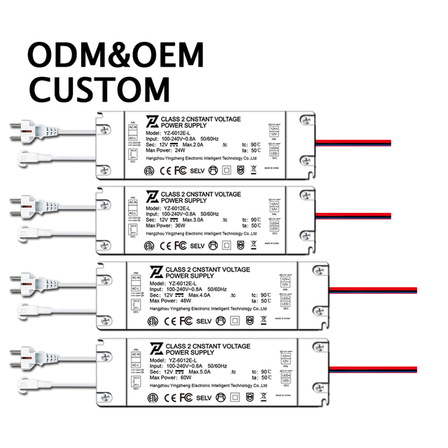 ETL for for DC12V LED Power Driver 24V Output Voltage 5A/6A Current 100V-240V DC-DC Type 60W Output Power Single