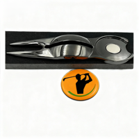 Logo personnalisé SY Brand SY-264325 Outil de réparation de divots de golf en alliage de zinc moulé sous pression de haute qualité et durable, avec embout brésilien pour le golf