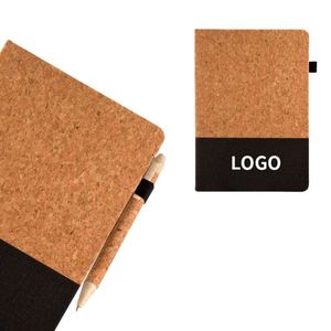 2026 Hot Promotional Corporate Gift Journal Notebook Cork Splicing Hard Cover Eco Friendly Notebook - Product Image 5