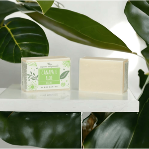 Sapone Solido Biologico Verdesativa Canapa e Aloe 100G - Sapone Naturale per il Corpo per Tutti i Tipi di Pelle - Product Image 1