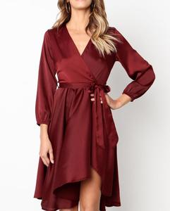 Venta al por mayor de gasa personalizada transpirable <span class=keywords><strong>y</strong></span> cómodo vestido azul de <span class=keywords><strong>encaje</strong></span> blanco - Product Image 3