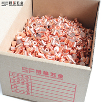 Stud Pengelasan CD M4 M5 M6 Metrik/Imperial Tipe IT Baja Karbon Berlapis Tembaga Kepala Flens Kelas 4.8 & 6.8 Stud Pengelasan