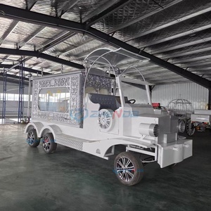 Cercueil électrique classique argenté à 6 roues, prix usine ZHENDA, origine Henan, transport funéraire unique et spécial à vendre - Product Image 2