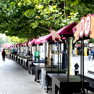 Remolque de Bicicleta Móvil de 3 Ruedas de Acero Inoxidable Resistente a la Corrosión para Venta de Comida Rápida, Carrito de Hot Dogs para Restaurantes y Tiendas de Comida 220V - Product Image 1