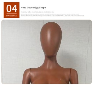 <span class=keywords><strong>Mannequin</strong></span> de présentation en plastique grand format pour <span class=keywords><strong>femme</strong></span> africaine, <span class=keywords><strong>taille</strong></span> plus, couleur brune, en position debout - Product Image 5