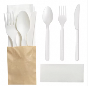 Eco-Friendly 100% Compostable CPLA Jetable Camping Utilisation Biodégradable Sans Couverts En Plastique Ensemble-Cuillère Fourchette Couteau (BPI Certifié) - Product Image 1