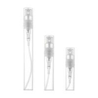 Vente directe usine – Flacons d'échantillons de parfum 2ml, 3ml, 5ml, 10ml – Bouteilles en verre transparentes avec buses noires et buses en plastique pour essai