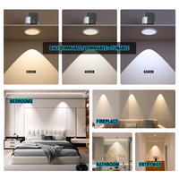 12W Dali DT6 DT8 Dimmable Tunable Spot LED Plafonnier Réglable Encastré Cob Anti-Glare Encastré Downlight