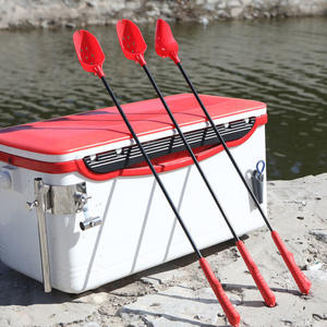 Cuillère à appât de pêche en plastique rouge, accessoire de lancer pour ligne de pêche en eau douce, accessoires de leurres pour poissons - Product Image 2