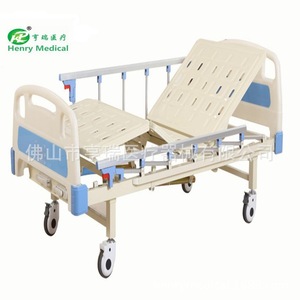 Cama de hospital manual Henry HR-622 con cabecera y piecera de ABS, 2 funciones, cama para el cuidado de ancianos - Product Image 4