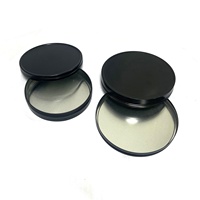 Boîte d'emballage aseptique ronde en métal pour produits de beauté, fard à joues, fond de teint, maquillage, pommade - Scellée par filetage, logo personnalisé