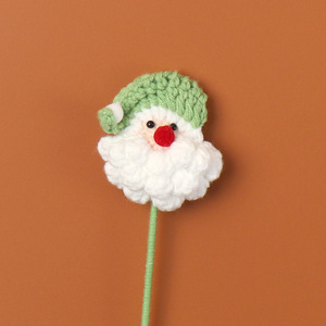 Ramo de Flores Artificiales Navideñas, Hecho a Mano con <span class=keywords><strong>Lana</strong></span>, Decoración Floral de Santa Claus, Algodón, Avellanas, Accesorios al por Mayor - Product Image 6