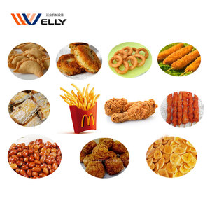 Hơi nước Garri xào khoai tây lớn arancini nồi chiên thực phẩm ăn nhẹ patty gas chiên máy xả tự động - Product Image 5