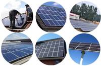 Système Solaire Domestique 10kW Connecté au Réseau, Kit de Panneaux Photovoltaïques Lithium-Ion MPPT, Onduleur Hybride Hors Réseau/Connecté au Réseau à Onde Sinusoïdale Pure, Facile à Installer
