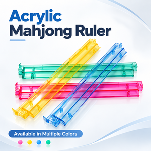 Four Color Acrylic Transparent Mahjong Push <b>Stick</b> & Racks Foldable Durable Eco-Friendly for Home Game Nights - Product Image 1