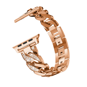 <span class=keywords><strong>Bracelet</strong></span> de chaîne Cowboy en diamant <span class=keywords><strong>Bracelet</strong></span> de luxe pour femme pour <span class=keywords><strong>Apple</strong></span> <span class=keywords><strong>Watch</strong></span> Band Series 7 6 SE 5 4 <span class=keywords><strong>3</strong></span> 41mm 45mm 40mm 44mm 42/38mm Métal - Product Image 5