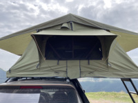 Tente de toit souple légère pour 2 personnes, en toile, résistante aux intempéries, pour voiture et camion, idéale pour le camping, pour la vente en gros aux distributeurs
