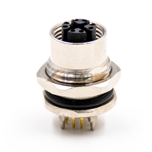 Montaje en panel M12 X Conectores codificados Arnés de 8 pines Inserto de conector M12 Xcoded - Product Image 4