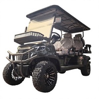 Voiturette de golf électrique tout-terrain 6 places avec capacité de charge de 510 kg, vitesse de 50-70 km/h, batterie 48V/60V/72V pour la chasse et la livraison
