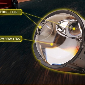 ไฟหน้า Sanvi New LK12 Pro BI LED เลนส์ซุปเปอร์ไบรท์ 53-80W 12V รุ่นใหม่ ไฟรถยนต์ 3.0 BI LED เลนส์แลมป์ - Product Image 4