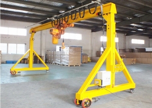 Alta calidad 500 kg 3 ton 5 ton 10 Ton Interior Manual portátil Mini grúa de pórtico con elevador de cadena eléctrica Precio - Product Image 2