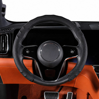 Vente en gros de housses de volant de voiture en daim 5D à clipser, O D universel, luxe sport pour BMW E 46, housse de volant Xi325