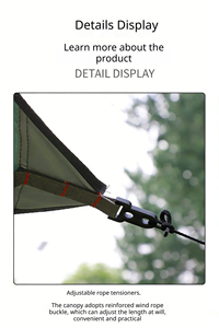 Bâche de pluie d'urgence légère et portable, abri imperméable pour le camping, la tente, l'extérieur - Product Image 2