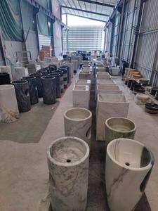 칼라카타 비올라 대리석 독립형 세면대 현대식 광택 마감 주방 빌라 호텔 방수 1년 보증 - Product Image 3