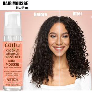 <span class=keywords><strong>Mousse</strong></span> coiffante pour cheveux populaire et tendance 222 ml <span class=keywords><strong>Mousse</strong></span> coiffante brillante non écaillante pour cheveux Boucles de cheveux pour femmes Tresses - Product Image 1