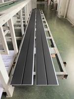 Plafond en PVC noir mat ou brillant, laminé, imperméable et résistant à l'humidité, panneau décoratif en PVC pour plafonds intérieurs.